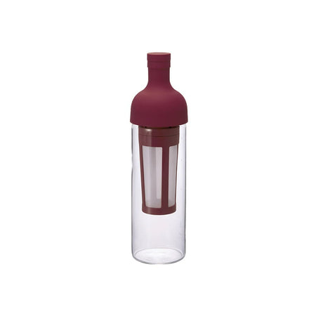 Hario Cranberry Red Hario Cold Brew Coffee Filter in Bottle